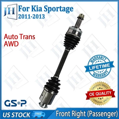 Eje CV pasajero delantero derecho original para Kia Sportage L4 2011 12 13 AWD automático Foto 1 de 4