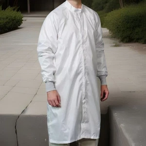 Prudential Cleanroom Services Protective Wear Zipper Front Reusable Cleanroom L - Picture 1 of 16
