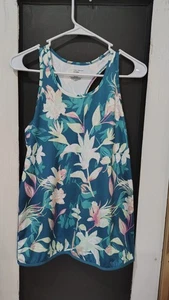 womans tek gear Dry tek tropical workout tank top size small - Picture 1 of 5