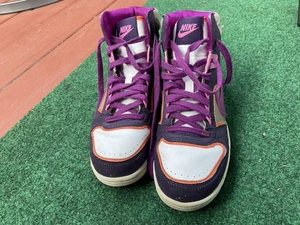 Mujer Nike Delta Lite Metálico Púrpura Astilla Tenis Talla 8.5 365949-051 - Imagen 1 de 12