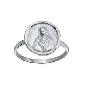 Anello Design Argento Sterling Santa Rita Cascia - Foto 1 di 3