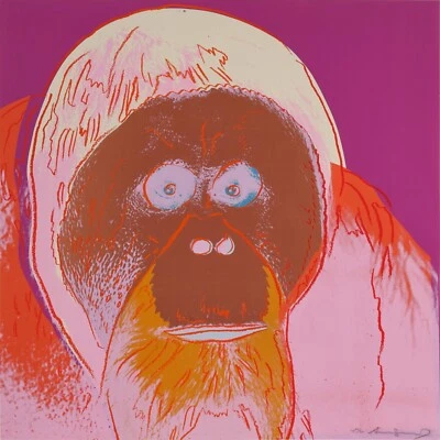NEW Andy Warhol Endangered Animals Orangutan Wall Art Print Poster or Canvas - Image 1 of 4