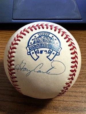 GARY CARTER SIGNED AUTOGRAPHED 1986 ALL STAR GAME BASEBALL!  Expos, Mets!  HOF! - Image 1 of 2