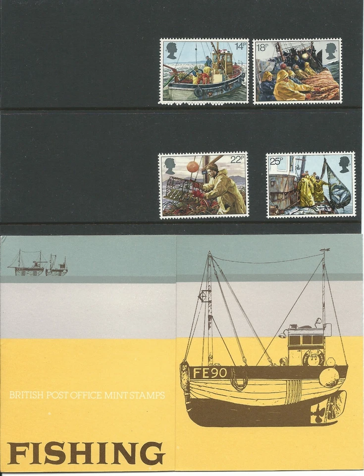 1981 Fishing Set of 4 Presentation Pack as Issued 23rd September 1981 - Image 1 of 1