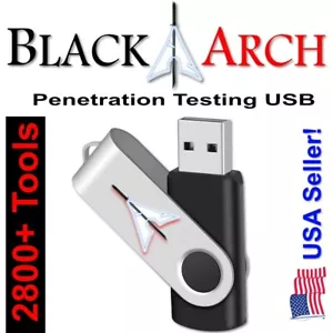 BLACK ARCH LINUX LIVE 32GB USB - PRO SECURITY OPERATING SYSTEM 2800+ TOOLS - Picture 1 of 1