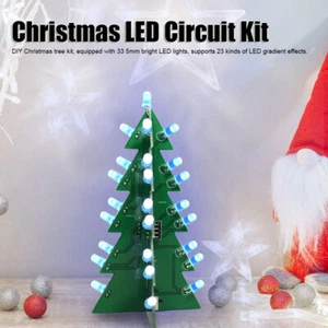 Hágalo usted mismo Árbol de Navidad LED Electrónico Impreso Placa de Circuito Adorno para Festivo Dec - Imagen 1 de 17