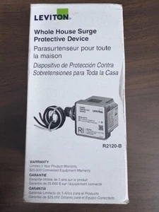 Original LEVITON AC Power - Dispositivo de protección contra sobretensiones para toda la casa R2120-B - Imagen 1 de 4