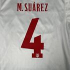 Rare Original SUAREZ 4 Atletico Madrid 2014/2015 Away Football Shirt Medium