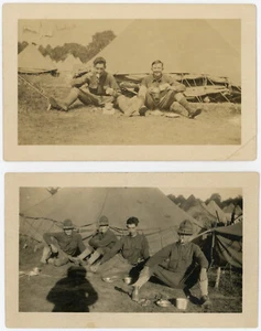 Pelham Bay Naval Training Center World War 1 (2) 1917 Found Photos Snapshots Lot - Picture 1 of 5