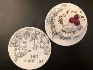 Gien France Happy Valentine´s Day 2 Konfiserieteller-/Untersetzer im Set - Bild 1 von 4