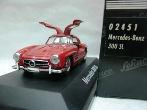 WOW EXTREMELY RARE Mercedes 300SL Gullwing 1954 Red 1:43 Schuco Not Minichamps - Picture 1 of 3