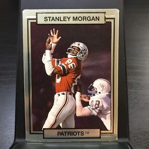1990 ACTION PACKED FOOTBALL CARD NEW ENGLAND PATRIOTS #166 STANLEY MORGAN