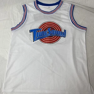 Space Jam Tune Squad #23 Jordan Basketball Jersey Sewn On Patch White Size XL - Picture 1 of 6