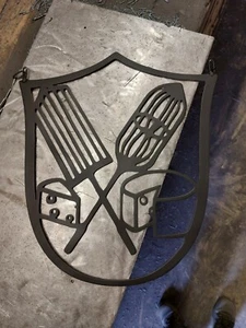 Zunftzeichen Käser/Molkerei von 50cm-100cm aus 3mm Stahl Maibaum Logo Deko - Picture 1 of 4