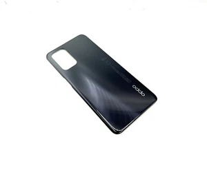 Oryginalna pokrywa baterii OPPO A74 5G CPH2197 tylna pokrywa pokrywa szkło aparatu czarna - Zdjęcie 1 z 2