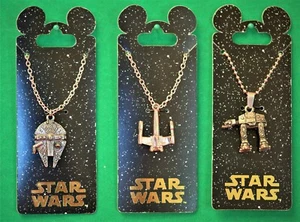 Disney Exclusive Star Wars AT-AT, Millennium Falcon, X-Wing 3D PENDANT Sold Out - Picture 1 of 4