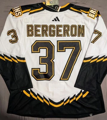 PATRICE BERGERON🐻Boston Bruins REVERSE RETRO 2.0 jersey adidas 56 ЯR NHL hockey — 第 1/4 张图片