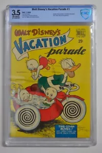 Walt Disney's VACATION PARADE #1 CBCS 3.5 1950 Dell Giant Carl Barks art / story - Bild 1 von 3