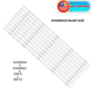 Strisce LED per VIZIO SVG600A30 E60-E3 D60-D3 LG innotek 60 pollici FHD FBC REV - Foto 1 di 6