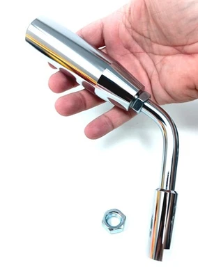 Palanca de cambios cromada Billet aluminio semi camión pata de gato con acero inoxidable  Foto 1 de 3