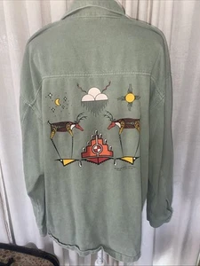 Vintage Wek George Toya Juarez Pueblo Shades Of The South West Top Size 2 XL - Picture 1 of 13