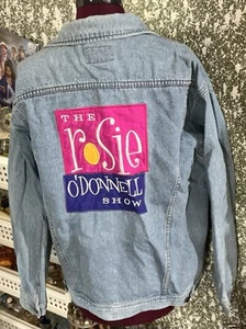 Vintage Rosie O'Donnell Show Jacket Womens Large Blue Denim 1990’s - Picture 1 of 8