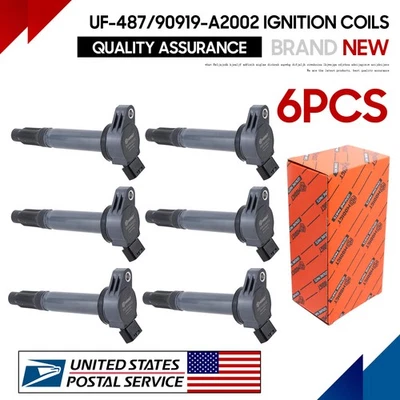 Bobinas de encendido 6 piezas para Lexus ES300h ES350 GS300 GS350 90919-A2002 duraderas nuevas Foto 1 de 4