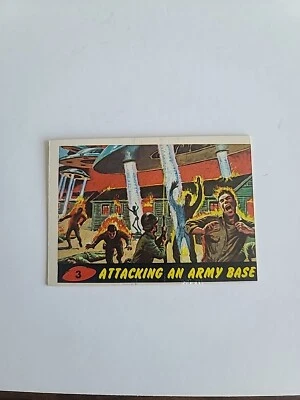 1962 Topps Mars Attacks! Card # 3 Attacking An Army Base (VG) - Image 1 of 2
