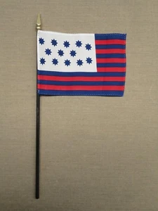 Guilford Courthouse poliéster miniatura mesa bandera de escritorio 4"" X 6"" (paquete de 12) - Imagen 1 de 1