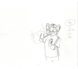 Chuck E Cheese Pizza Commercial Production Animation Cel Drawing 2005 ER034 - Picture 1 of 1