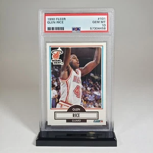 PSA 10 GEM MINT 1990 FLEER NBA BASKETBALL GLEN RICE #63 ๐๐ฅ HOF - Picture 1 of 3