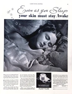Cosméticos 1939 Impresión Anuncio Woodbury Crema Facial Duerme Camino a la Belleza 11x14 - Imagen 1 de 5
