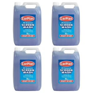 CarPlan All Seasons Ready Mixed Screenwash 5L x4 Windshield Washer Fluid 20L - Picture 1 of 10