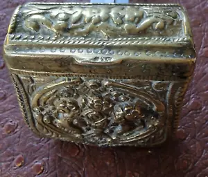 Antike Griechische/Osmanische Kartusche /Pulvertasche, Gelbmetall ca. 1830-1850 - Bild 1 von 21
