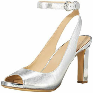 silver heels size 12