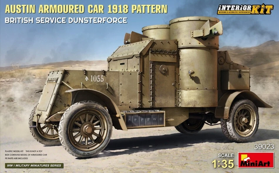 Miniart AUSTIN ARMOURED CAR 1918 PATTERN BRITISH SERVICE DUNSTERFORCE KIT 1:35 - Immagine 1 di 1