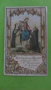 canivet santino holy card  immaginetta sacra Santo Rosario - Picture 1 of 2