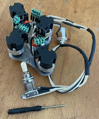 SIN SOLDADURA Jimmy Page Años 50 Gibson Les Paul Cableado 500k CTS Palanca Empujar/Tirar Foto 1 de 4