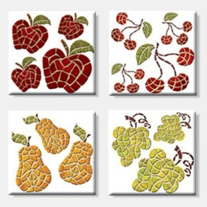 Harvest Accents 14 piece Ideastix TileStix 4 PCSPeel and Stick Décor - Picture 1 of 1