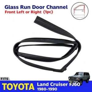 Front Glass Run Door Channel 1PC Fits Toyota Land Cruiser FJ60 FJ62 HJ60 1980-90 - Picture 1 of 3