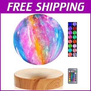 3D Floating Moon Lamp - 5.9 Inch Color-Changing LED Night Light for Home Decor - Picture 1 of 9