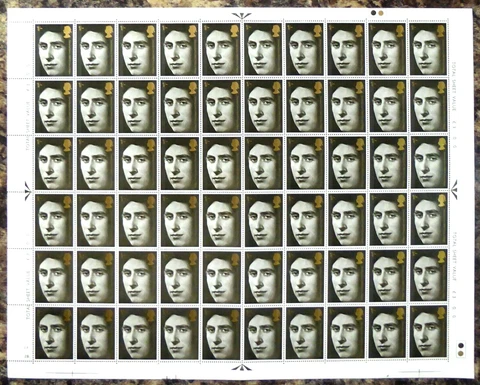 GB 1969 Investiture 1/- Prince Charles Complete Sheet of 60 U/M GF512 Cover