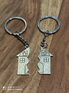 Schlüsselanhänger Pärchen Geschenk Hausschlüssel Auto Valentinstag  - Bild 1 von 2