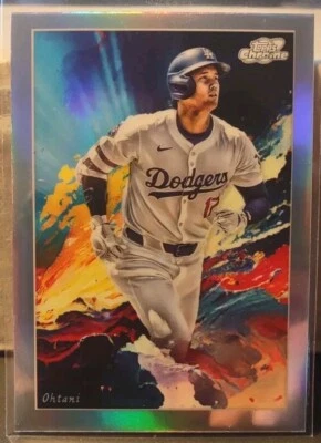 2024 Topps Cosmic Chrome Shohei Ohtani Stars In the Night Refractor Insert - Image 1 of 4