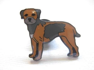 Border Terrier pin badge. Lovely dog. Cartoon. Nice design - Picture 1 of 1