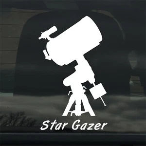 Schmidt Cassegrain Telescope - Star Gazer - Custom Vinyl Sticker - Decal - Picture 1 of 3