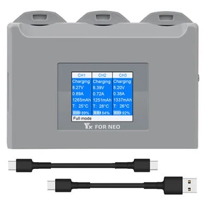 Adatto per caricabatterie digitale schermo a colori DJI NEO, gestore batteria per drone Neo - Foto 1 di 5