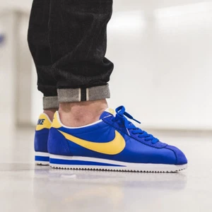 Nike Classic Cortez Nylon OG 2015 - Azul Real Amarillo - Talla UK 7 (EU 41) US 8 - Imagen 1 de 13