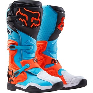 fox comp 5 boots red and blue