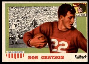 1955 Topps All-American Bob Grayson EX-EXMT Stanford #5 *Noles2148*
